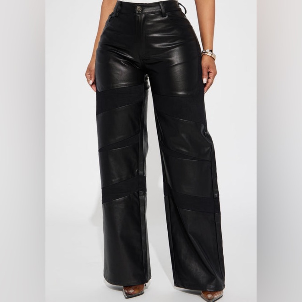 Faux Leather black pant Women's Pants